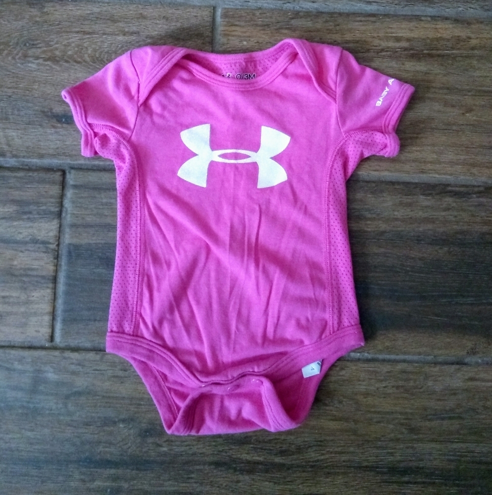 Under armour pink bodysuit